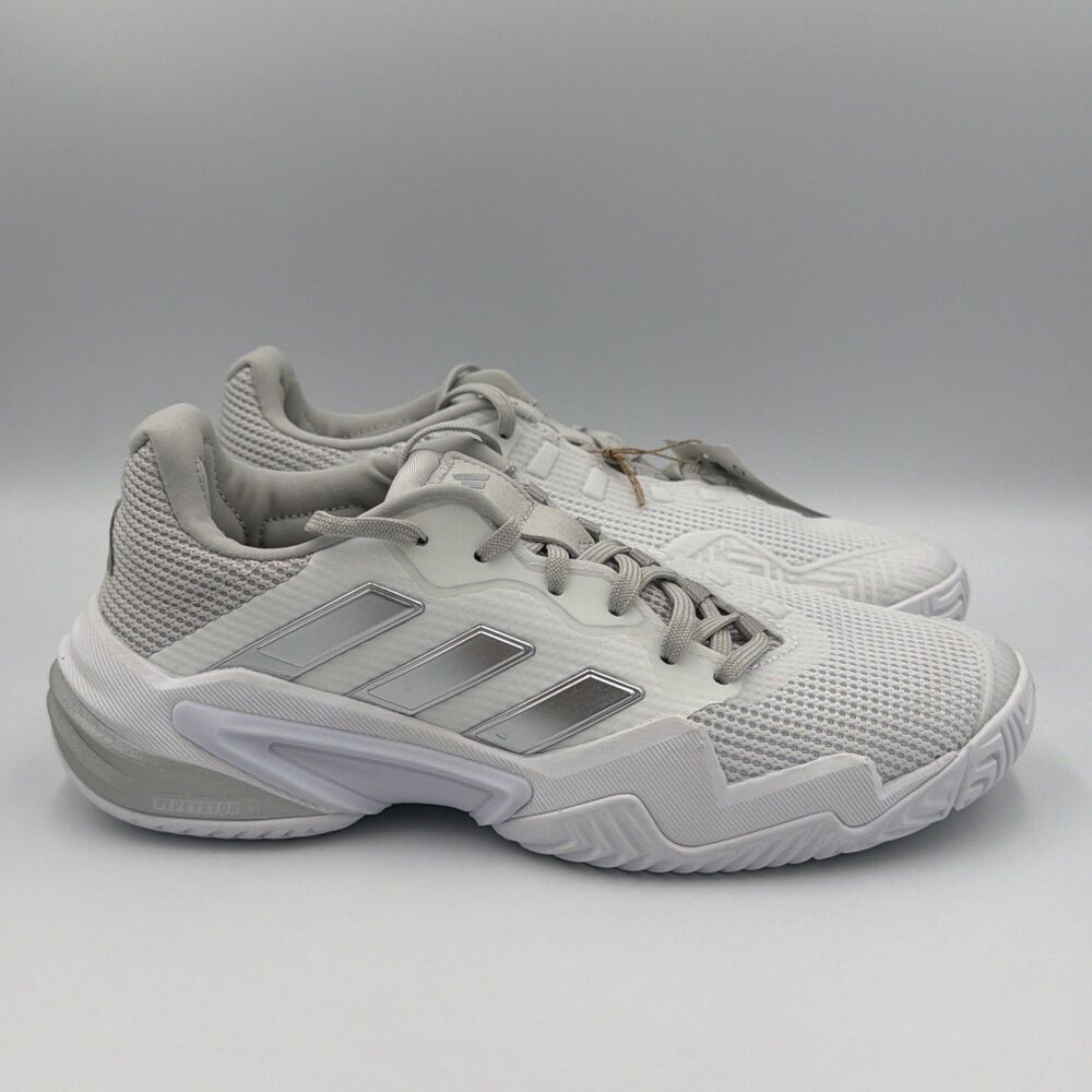 adidas Barricade 13 Tennis  Women Grey White Sneakers Athletic Shoes IF0407 Sz 7